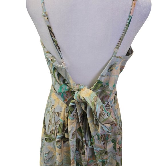 NWT Show Me Your MuMu Floral Lauren Tie Mini Dress Size Large - Picture 7 of 10